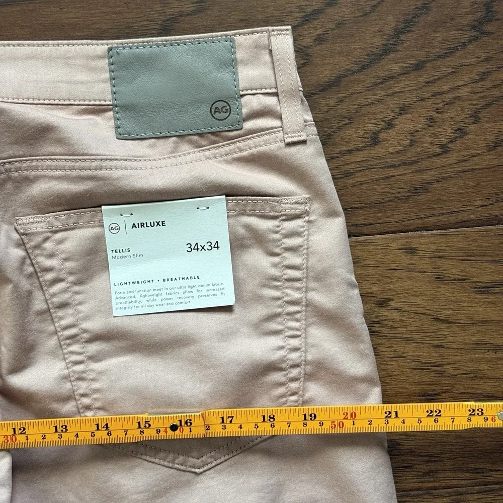 NWT AG Jeans Tellis Modern Slim 34x34 Airluxe Performance Rose Dust 1783CMP